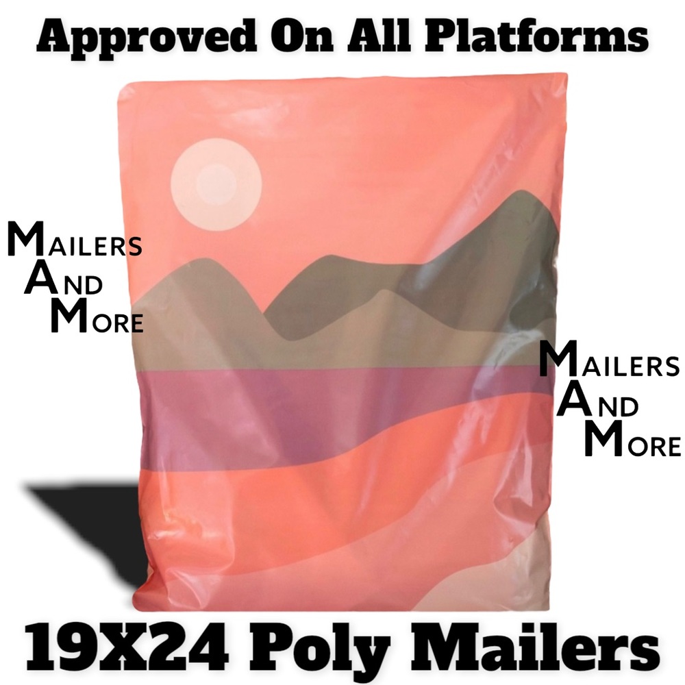20 19X24 Poly Mailers Sedona, Shipping Envelopes PRICE IS FIRM - Picture 2 of 4